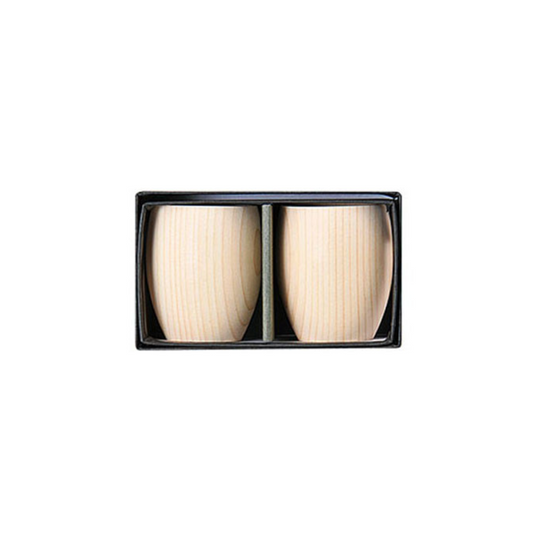 Round sake cup, set of 2